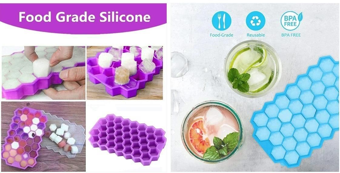 Smooth Ice Cube Maker Tray Pack of 2